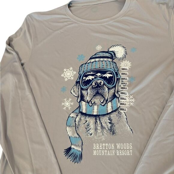 Bretton Woods Gray Long Sleeve Shirt Powder Hound UPF 50 Mens Size Small NWT - Picture 3 of 8